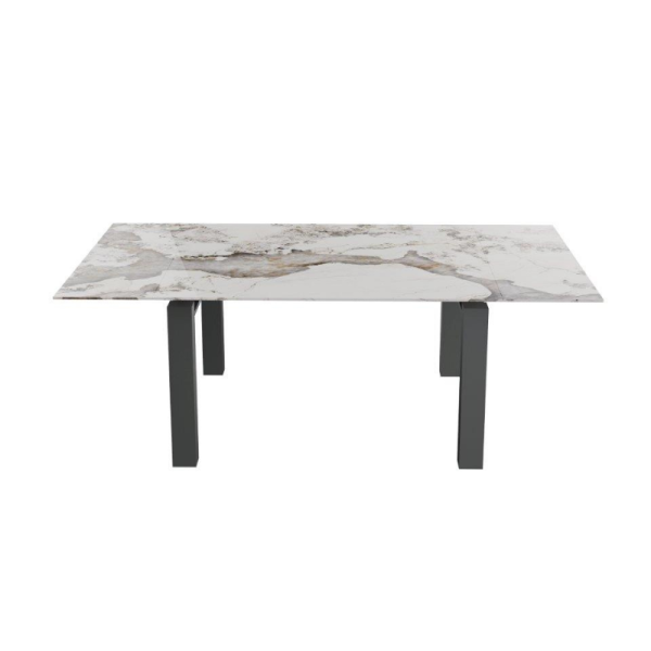 TABLE CÉRAMIQUE CARRÉE EXTENSIBLE HECTOR