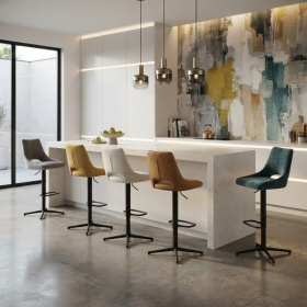 Tabouret de bar Gaston avec piston