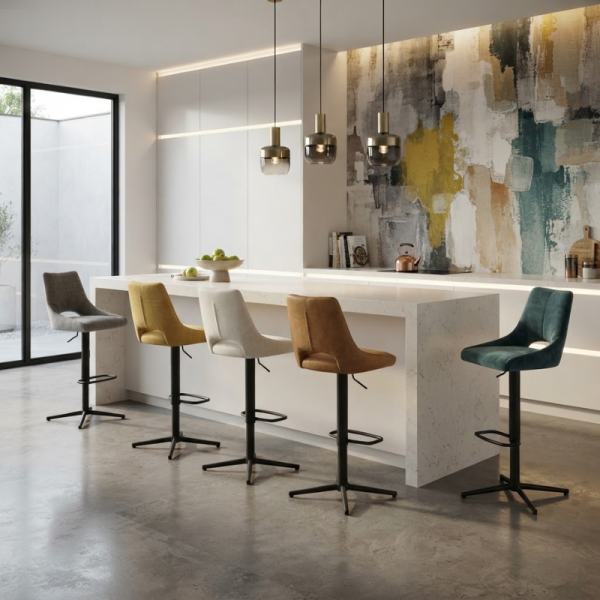 Tabouret de bar Gaston avec piston