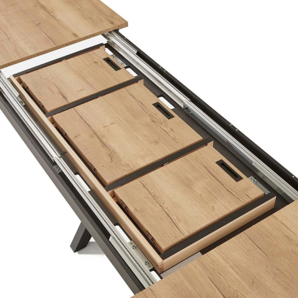 TABLE EXTENSIBLE COLOSSUS PIED X - 240 - 380 CM