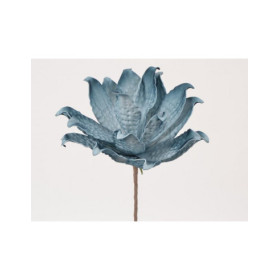 Branche fleur bleue pétrole - Modèle d'exposition