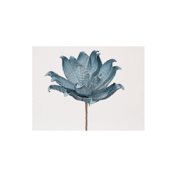 Branche fleur bleue pétrole - Modèle d'exposition
