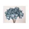 Branche fleur bleue pétrole - Modèle d'exposition