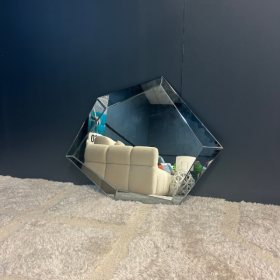 MIROIR POLYGON GRIS - MODÈLE D'EXPOSITION