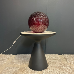 LAMPE VOLCANIQUE BOULE ROUGE - MODÈLE D'EXPOSITION