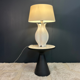 LAMPE BLANCHE COROLLE - MODÈLE D'EXPOSITION