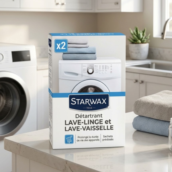DÉTARTRANT POUR LAVE-LINGE & LAVE-VAISSELLE - STARWAX