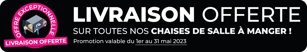 Livraison offerte sur chaises